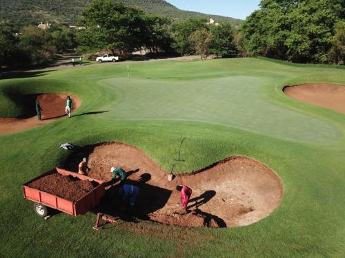 Gary Player Country Club 8th hole trial bunker - work in progress
